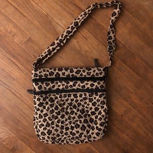 Triple Zip Cheetah Print Crossbody - Vera Bradley